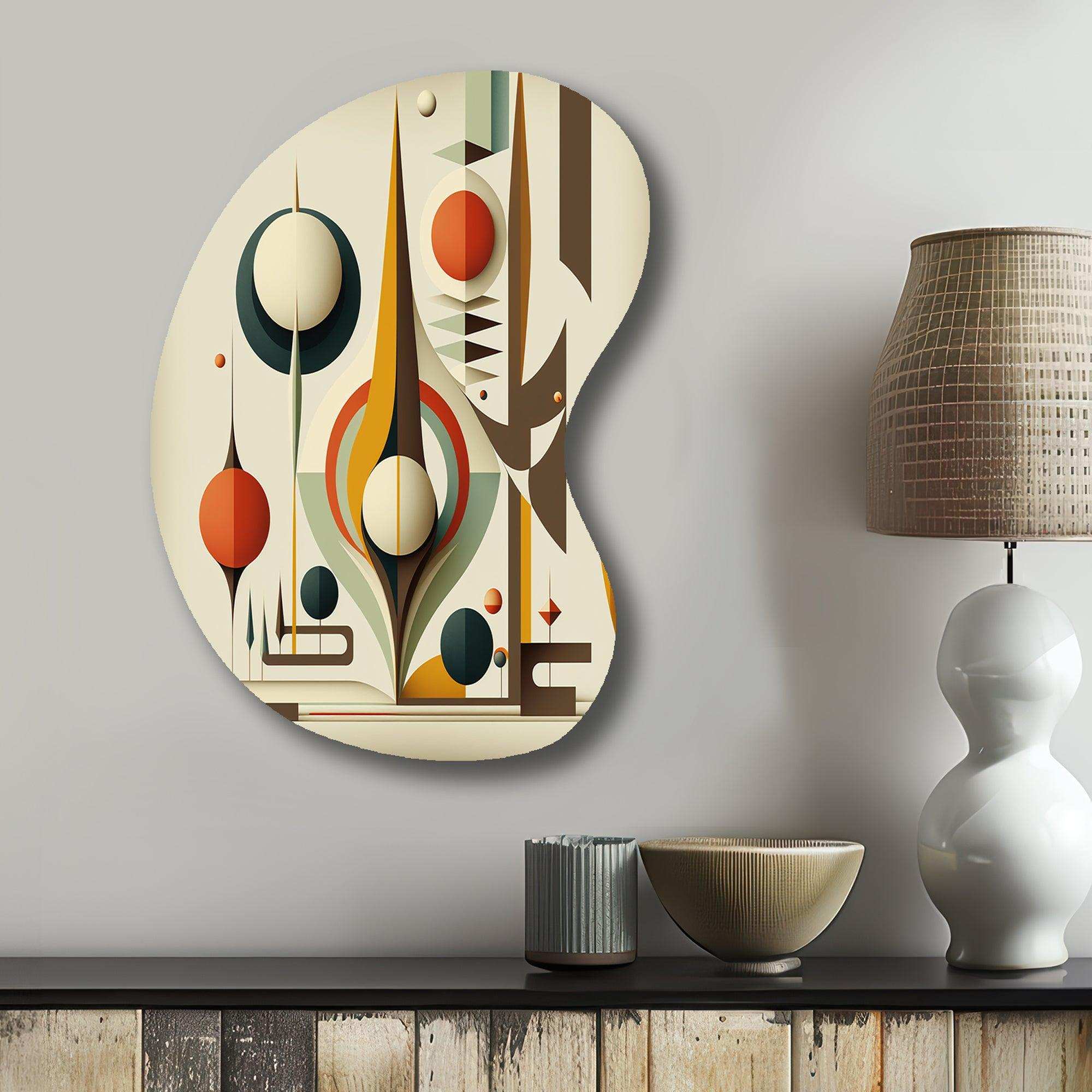Vintage Mid-century Graphics VI - Asymmetric Metal Wall Art