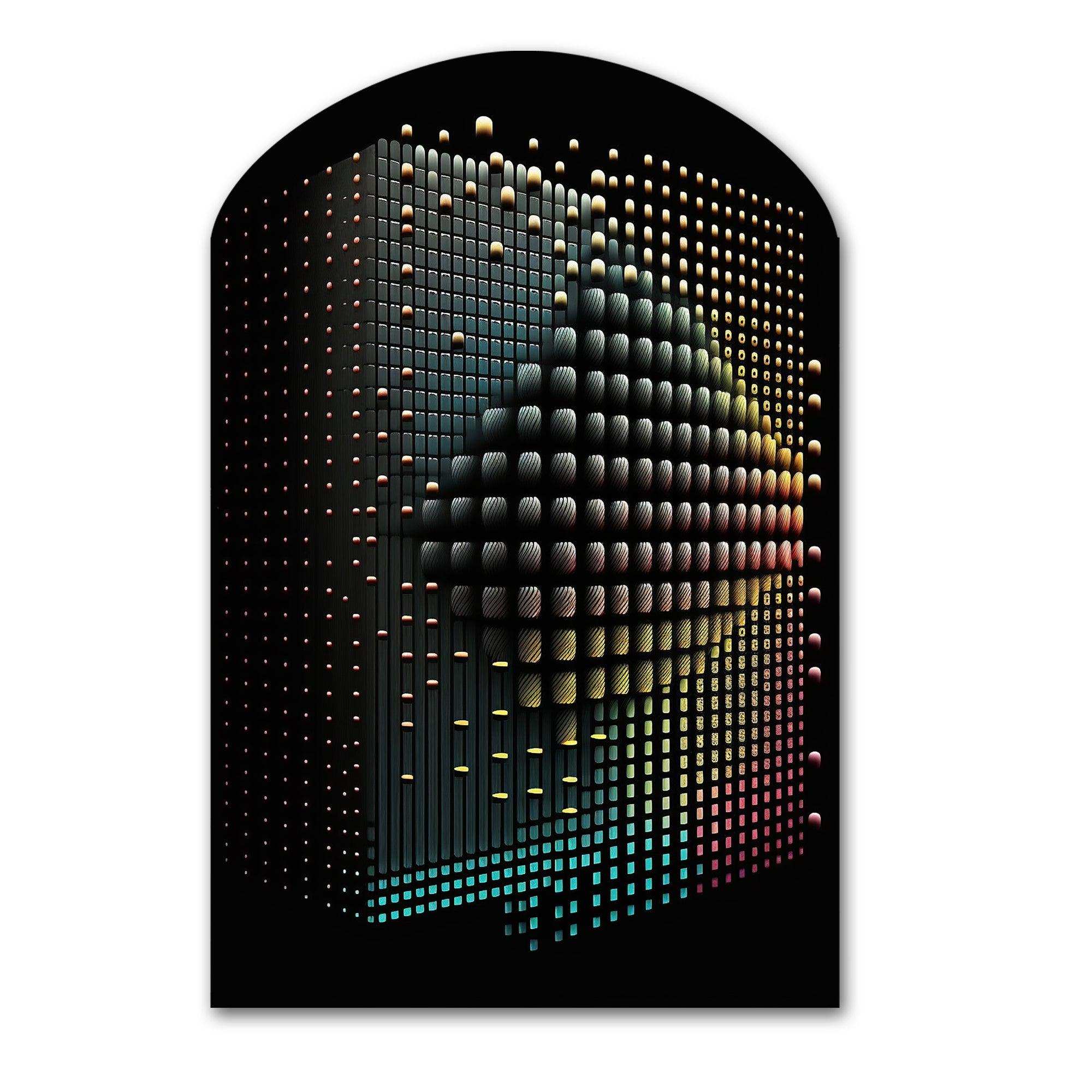 Multidimensional Luminogram III - Asymmetric Metal Wall Art