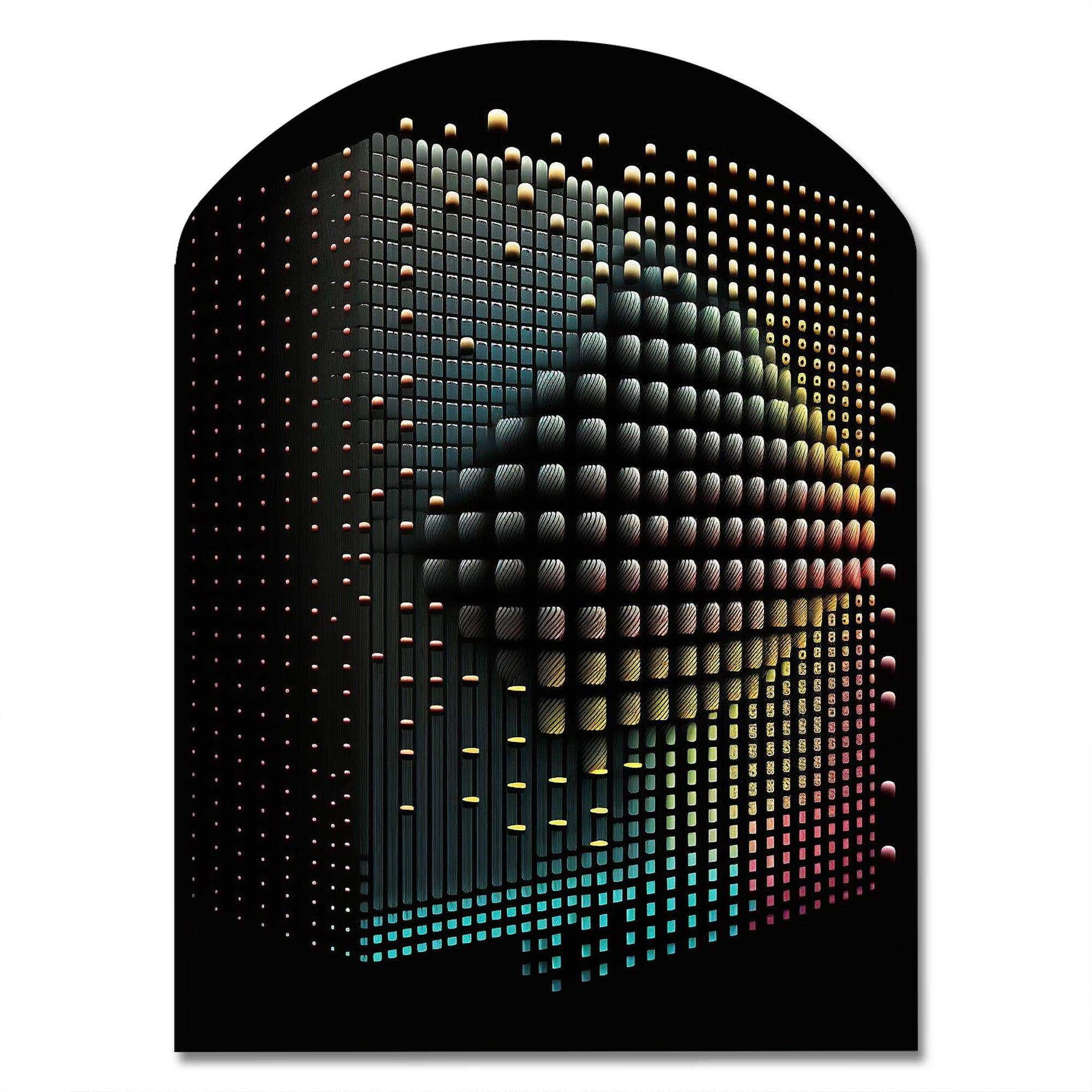 Multidimensional Luminogram III - Asymmetric Metal Wall Art