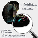 Multidimensional Luminogram III - Asymmetric Metal Wall Art