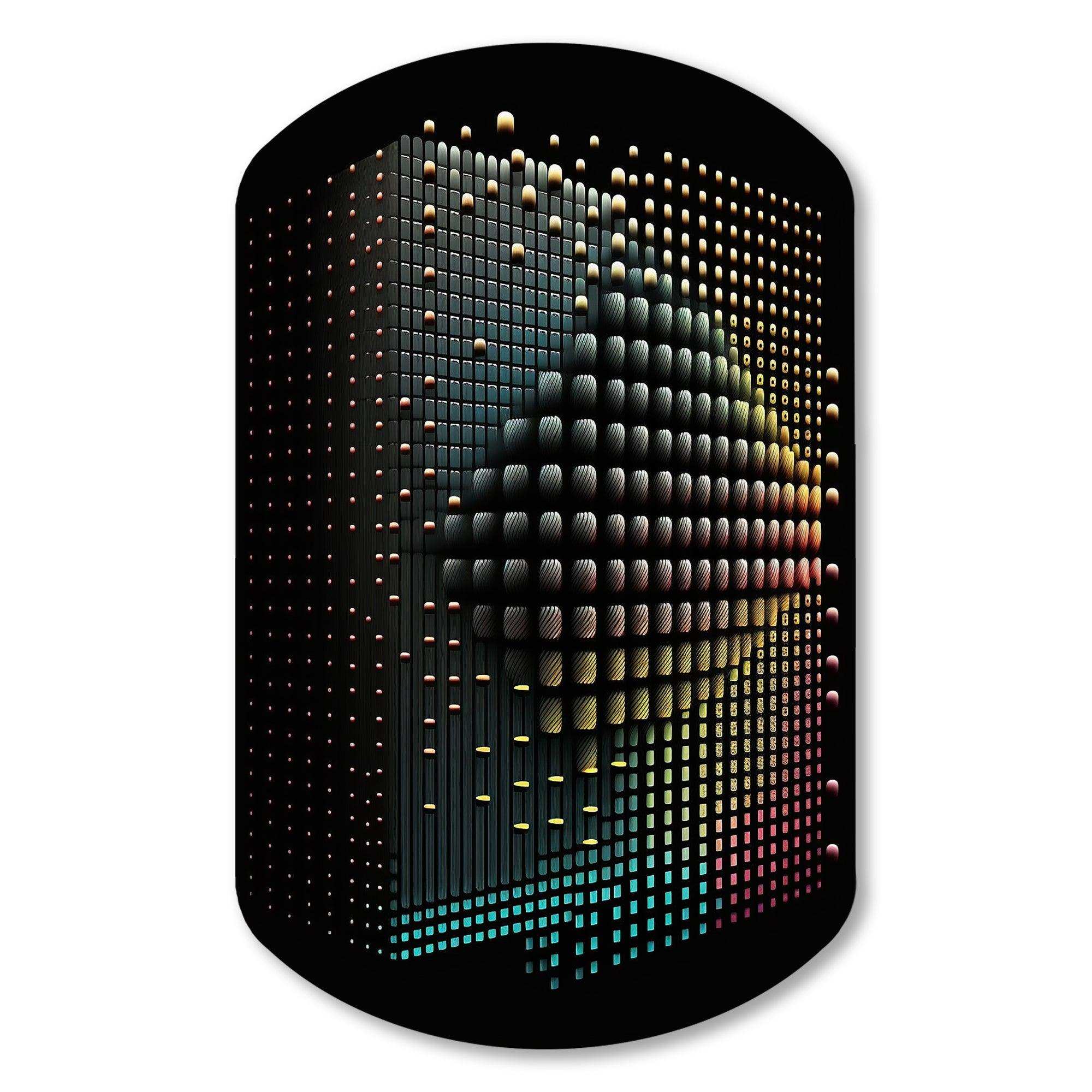 Multidimensional Luminogram III - Asymmetric Metal Wall Art