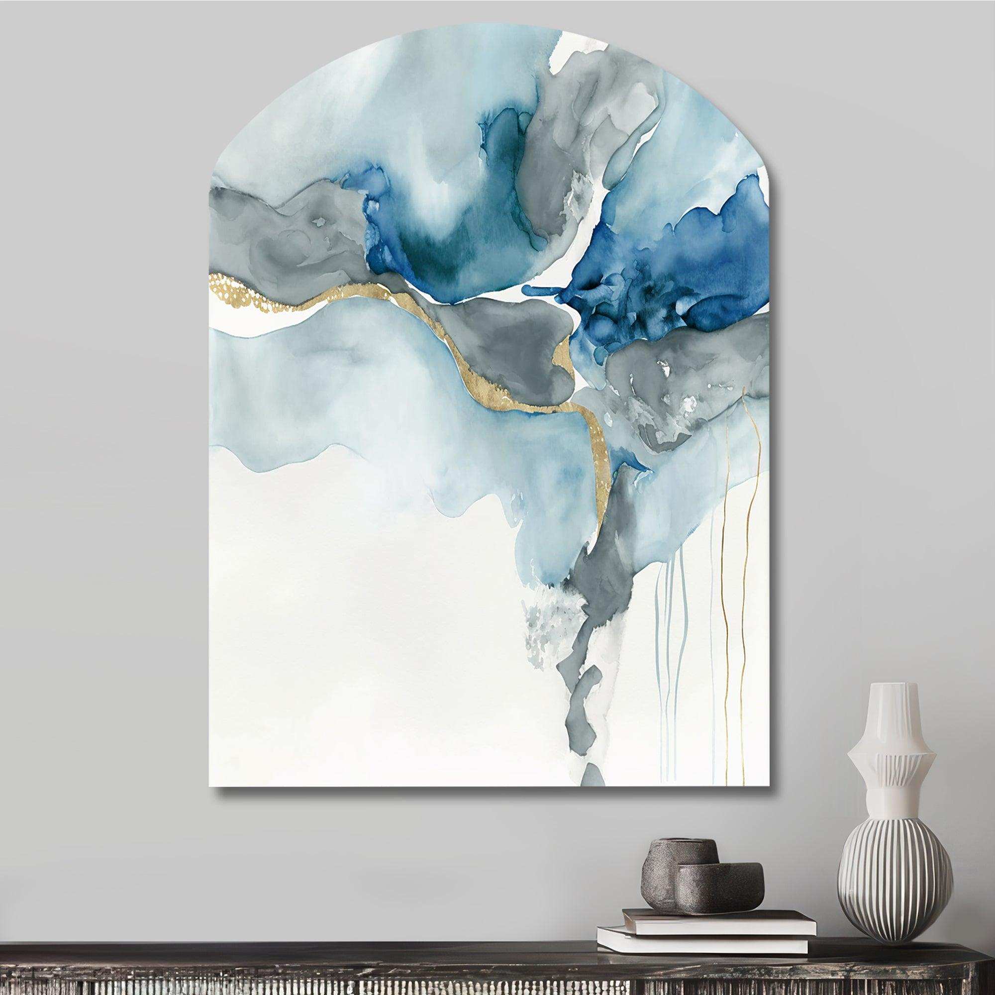 Sunshine Through The Clouds II - Asymmetric Metal Wall Art