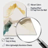 Mustard Yellow Secrets II - Asymmetric Metal Wall Art