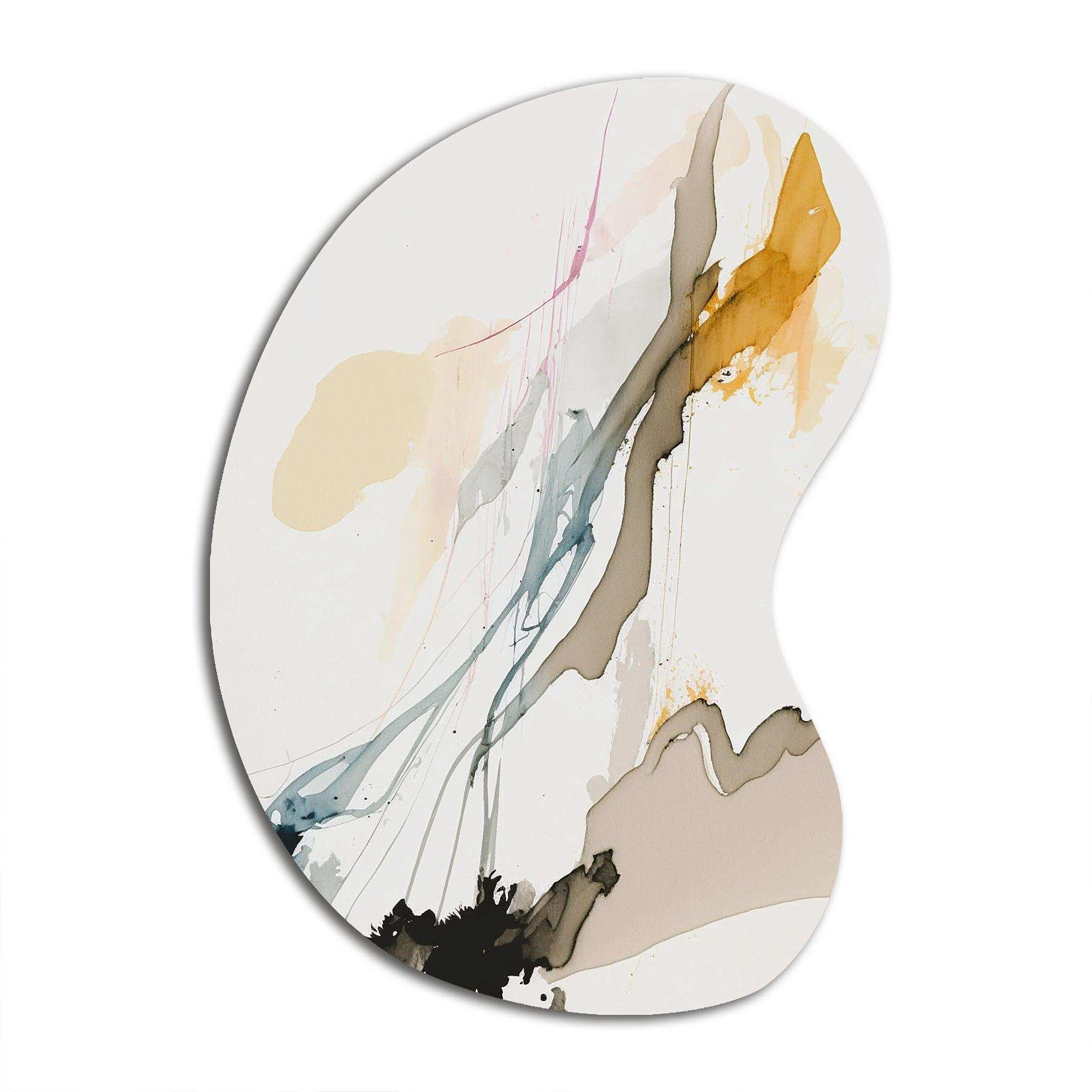 Mustard Yellow Secrets VII - Asymmetric Metal Wall Art