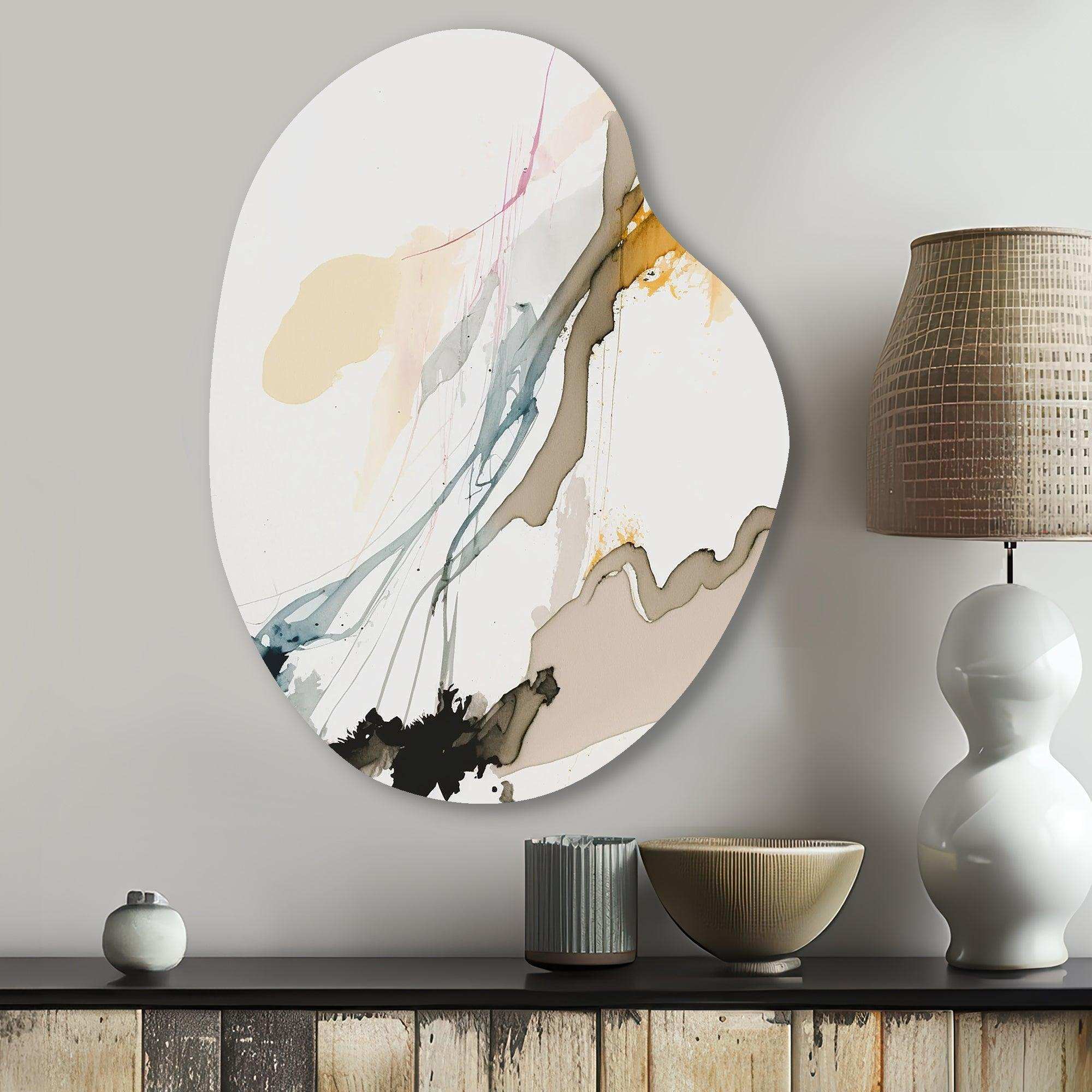 Mustard Yellow Secrets VII - Asymmetric Metal Wall Art