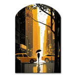 New York Sunshine After The Rain I - Asymmetric Metal Wall Art