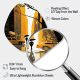 New York Sunshine After The Rain I - Asymmetric Metal Wall Art