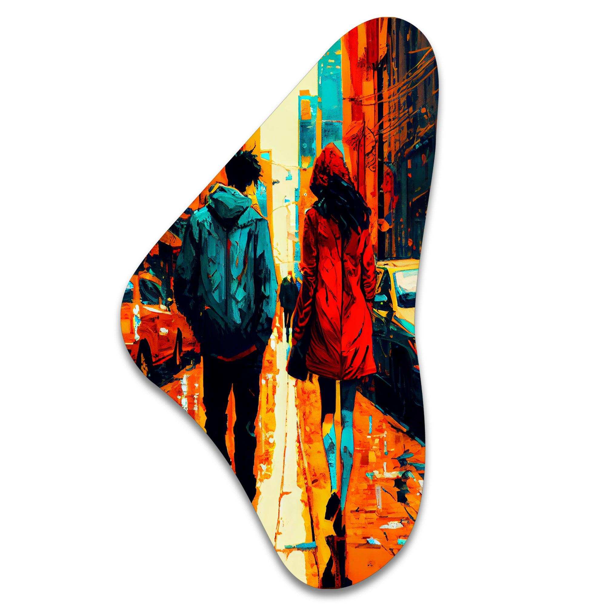 New York Love I - Asymmetric Metal Wall Art