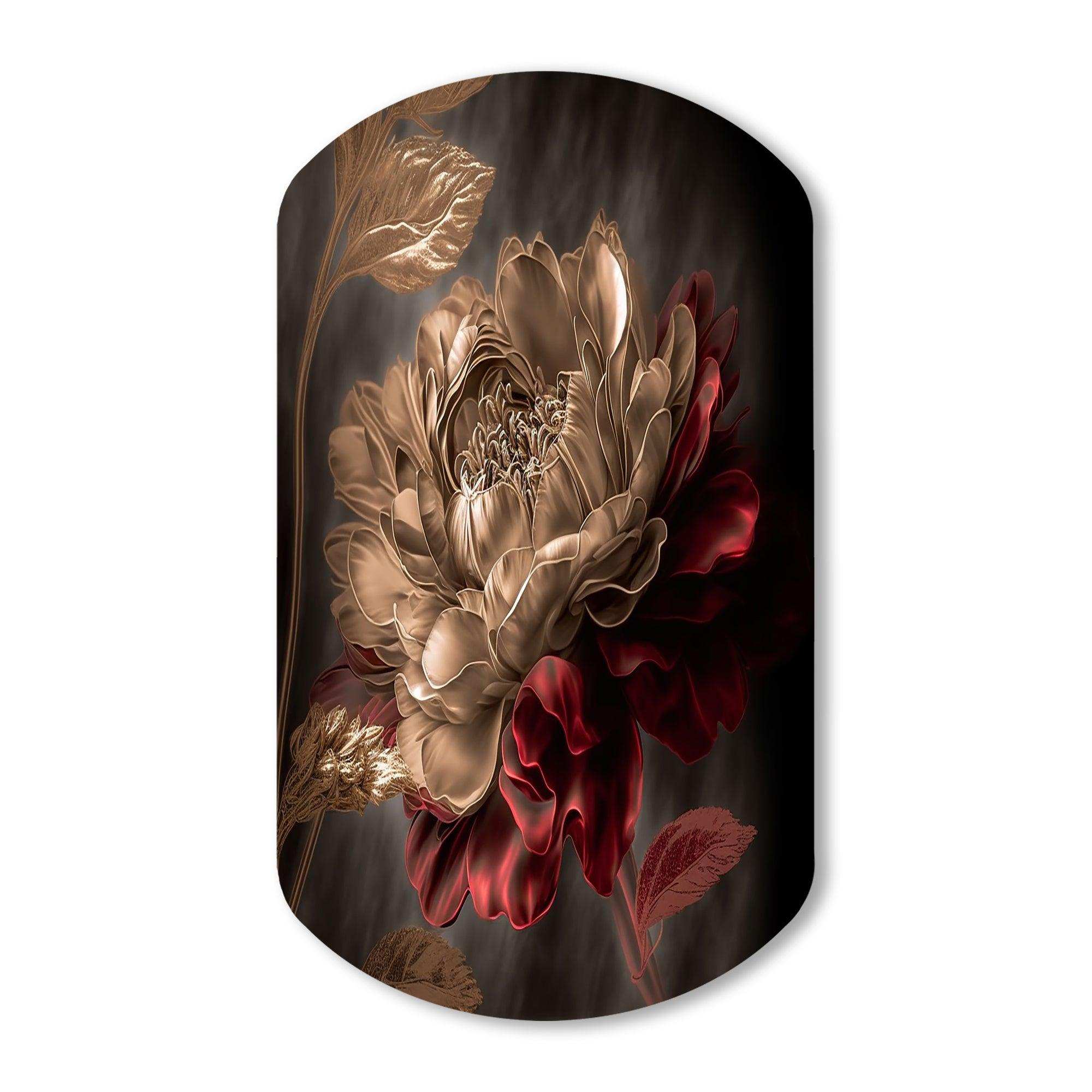 Gilded Rose Vintage Glam V - Asymmetric Metal Wall Art