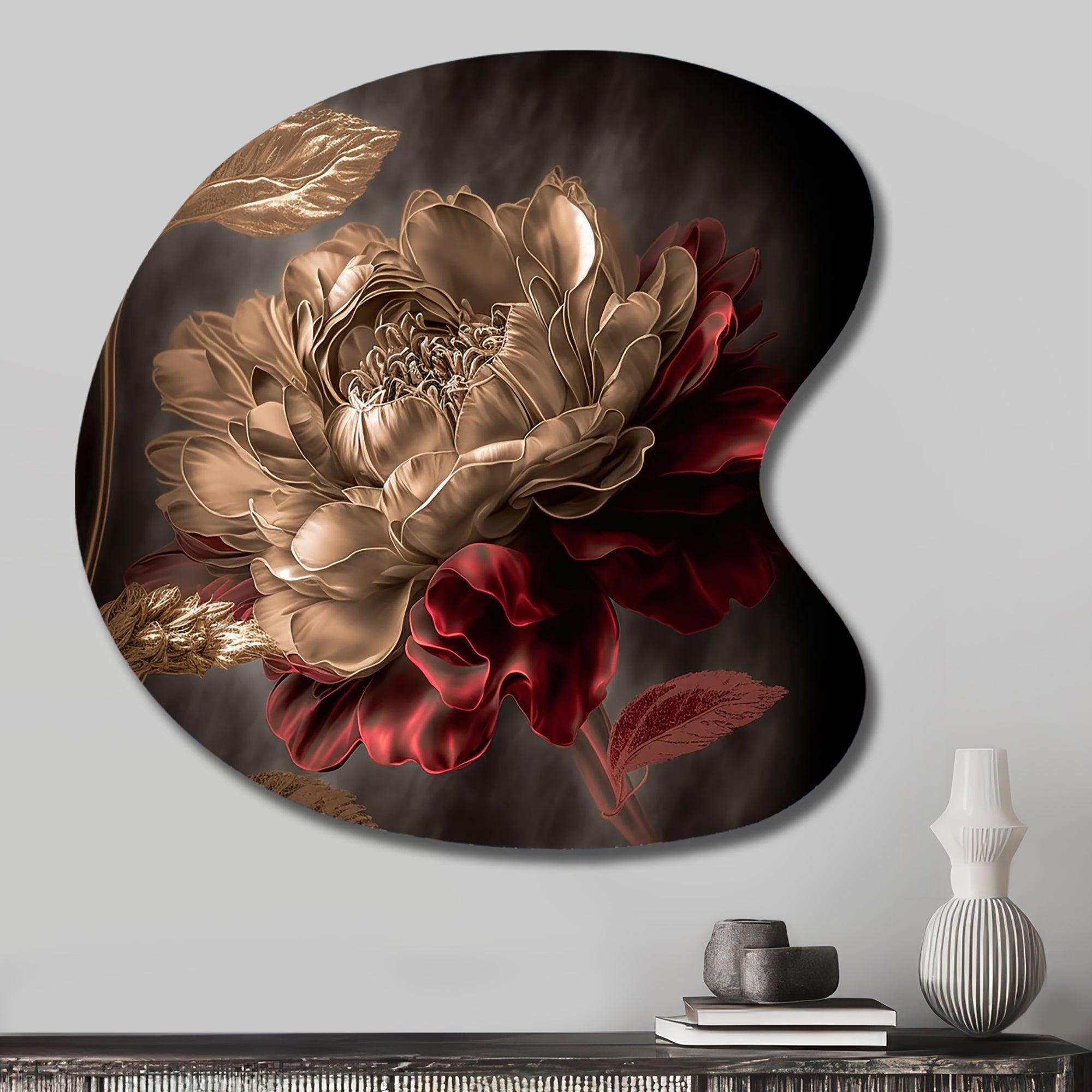 Gilded Rose Vintage Glam V - Asymmetric Metal Wall Art