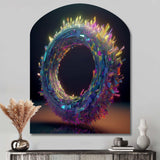 Neon Spirited Eternity - Asymmetric Metal Wall Art