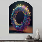 Neon Spirited Eternity - Asymmetric Metal Wall Art