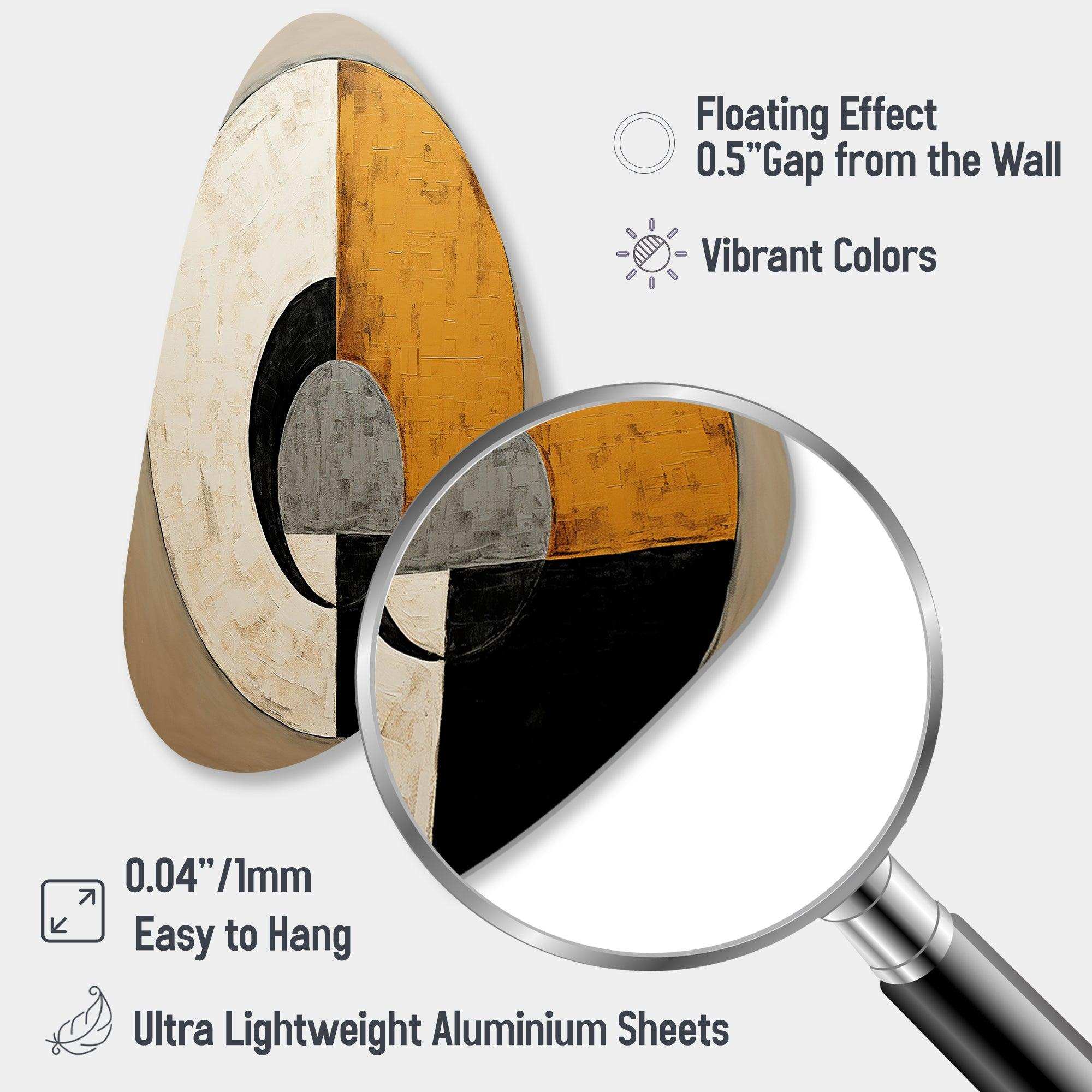 New Balance Midcentury Abstract Minimalism - Asymmetric Metal Wall Art