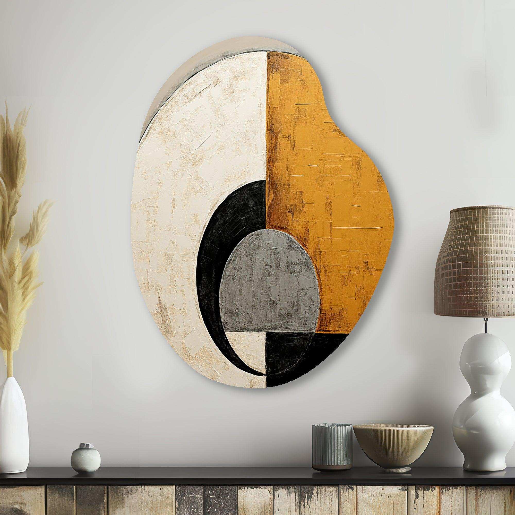 New Balance Midcentury Abstract Minimalism - Asymmetric Metal Wall Art