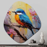Bluebird Serenade Painting - Asymmetric Metal Wall Art