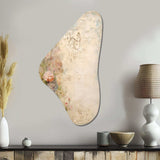 Rustic Bouquet Pink Roses Vintage Art - Asymmetric Metal Wall Art