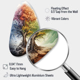 Tree Of Life All Seasons I - Asymmetric Metal Wall Art