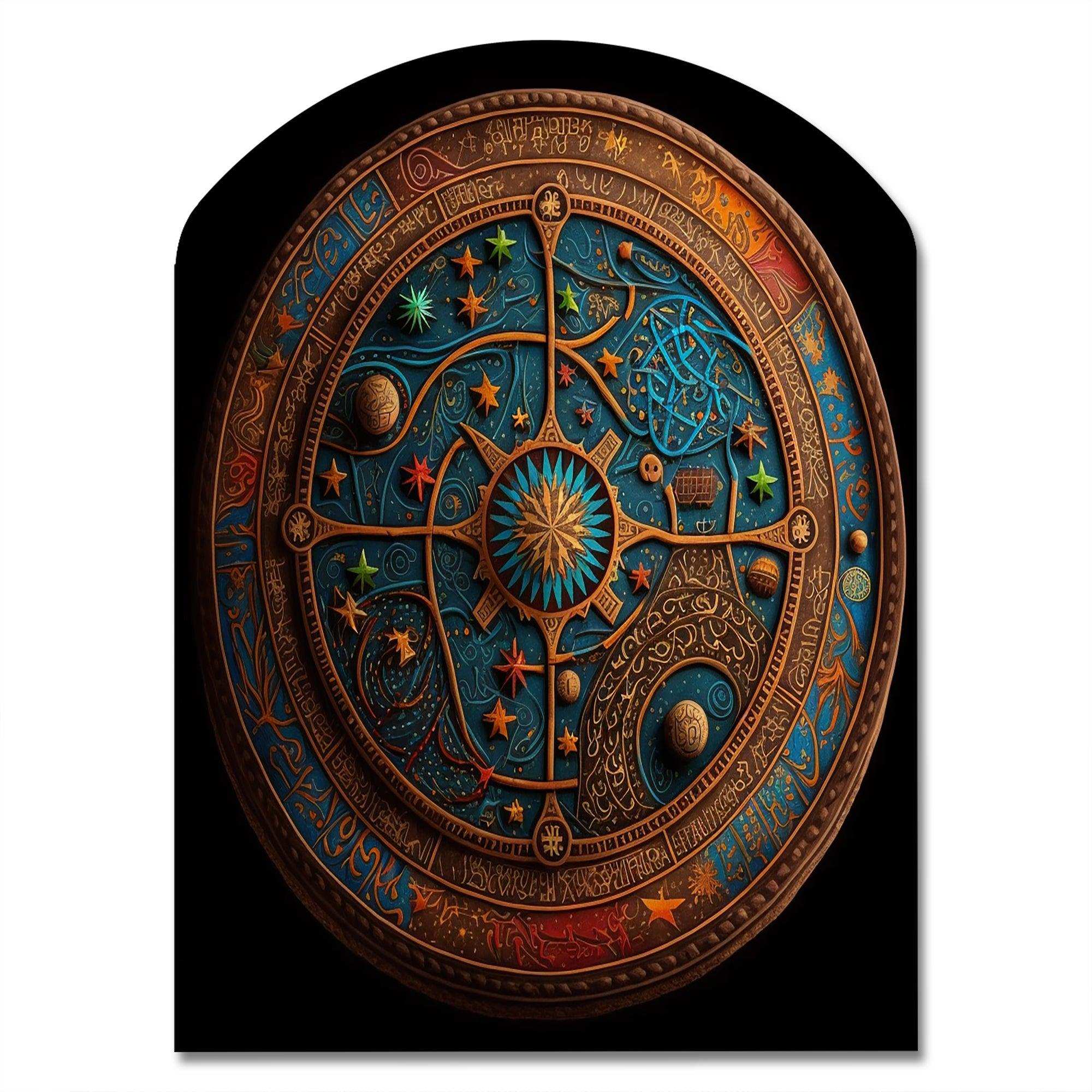 Ancient Cosmic Cartography I - Asymmetric Metal Wall Art