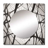 Minimalist Black and White IX - Abstract Wall Mirror