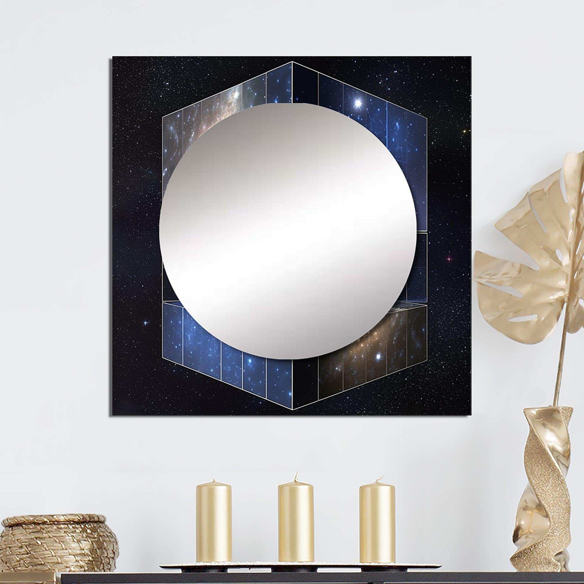 Block Universe Theory Space Galaxy - Astronomy & Space Wall Mirror