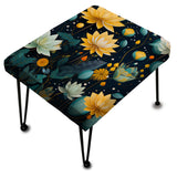 Inner Balance Pursuit Mediation - Upholstered Floral Vanity Stool - Bohemian