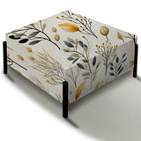 Minimalist Nature - Upholstered Floral Vanity Stool - Bohemian