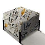 Minimalist Nature - Upholstered Floral Vanity Stool - Bohemian