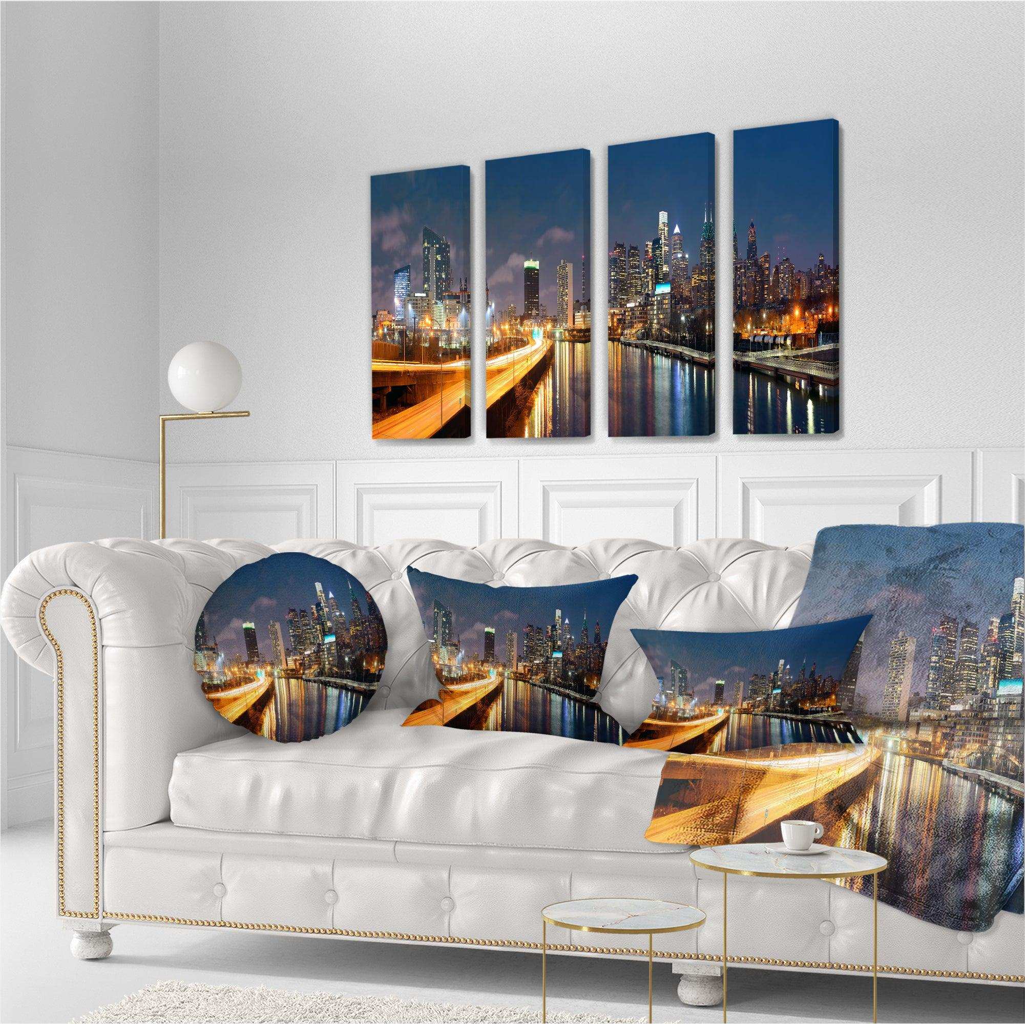 Philadelphia Skyline at Night Multi-Panels