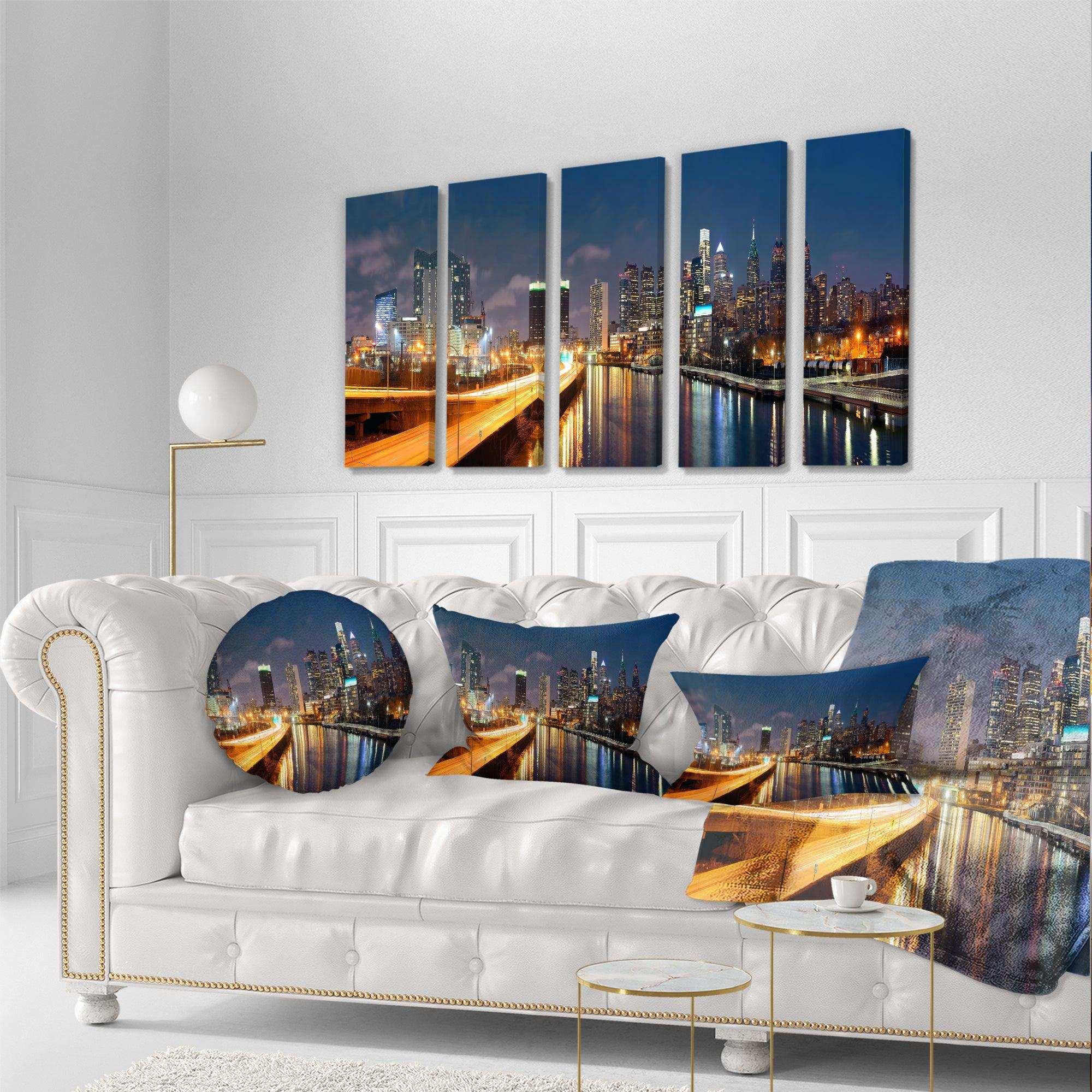Philadelphia Skyline at Night Multi-Panels