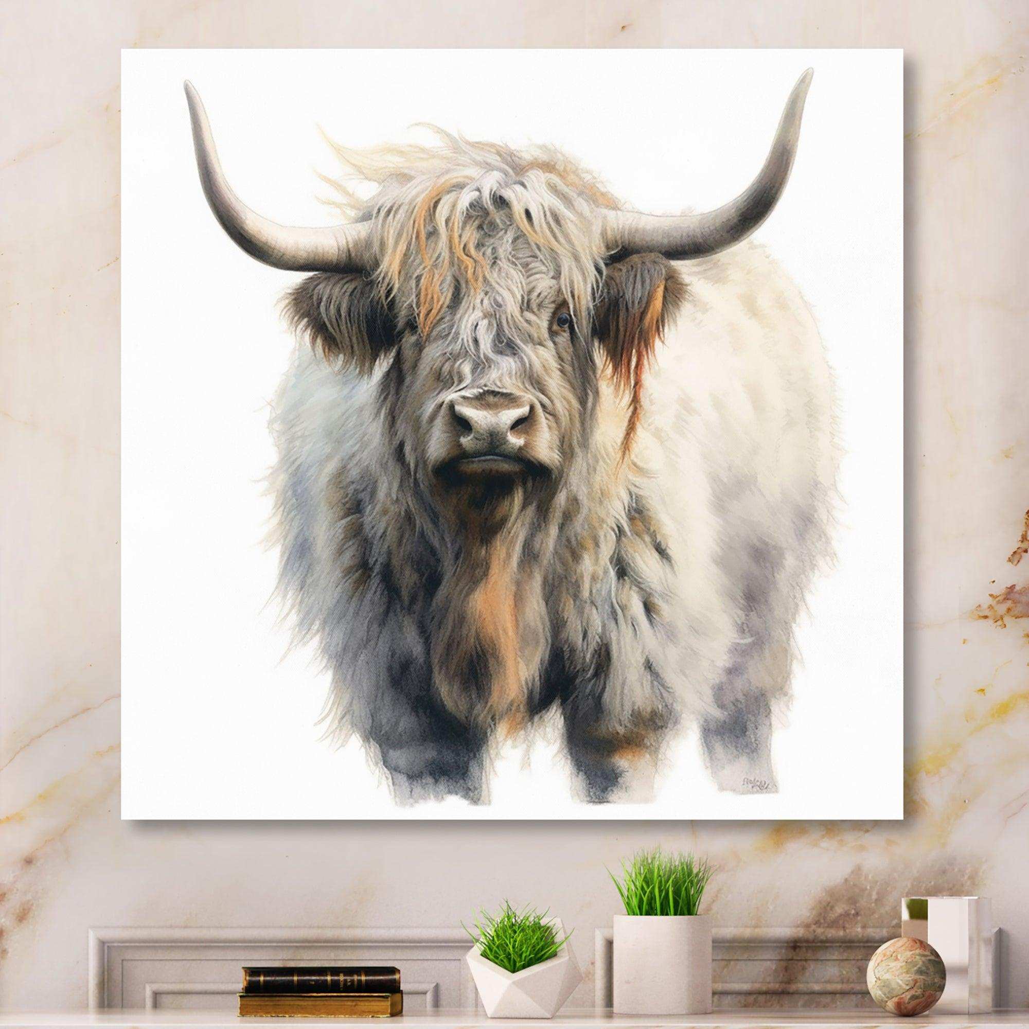 Wild Yak VI - Animals Canvas Wall Art