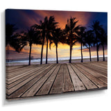 Old Wood Terrace on Sea Beach