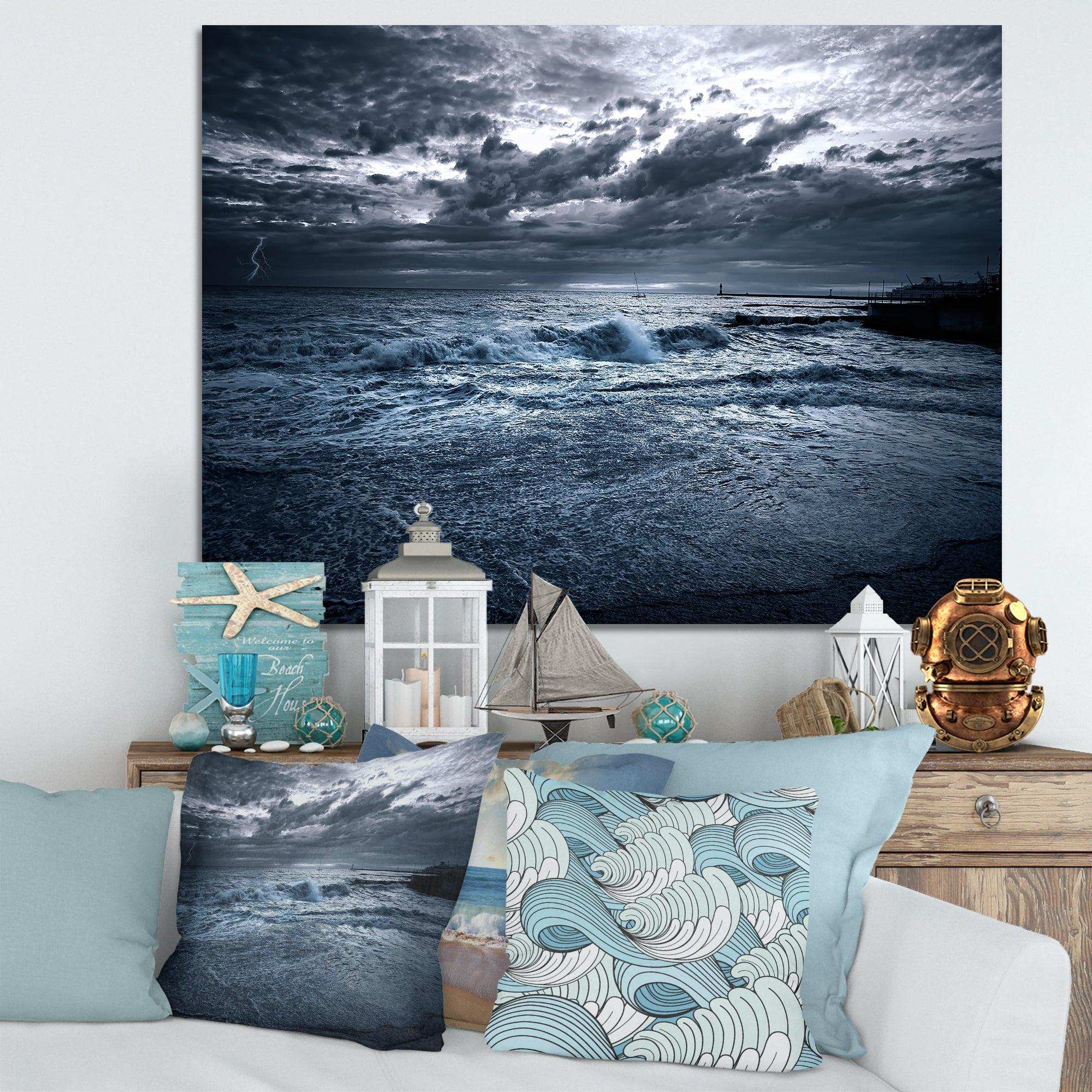 Sochi Sea Storm in Blue