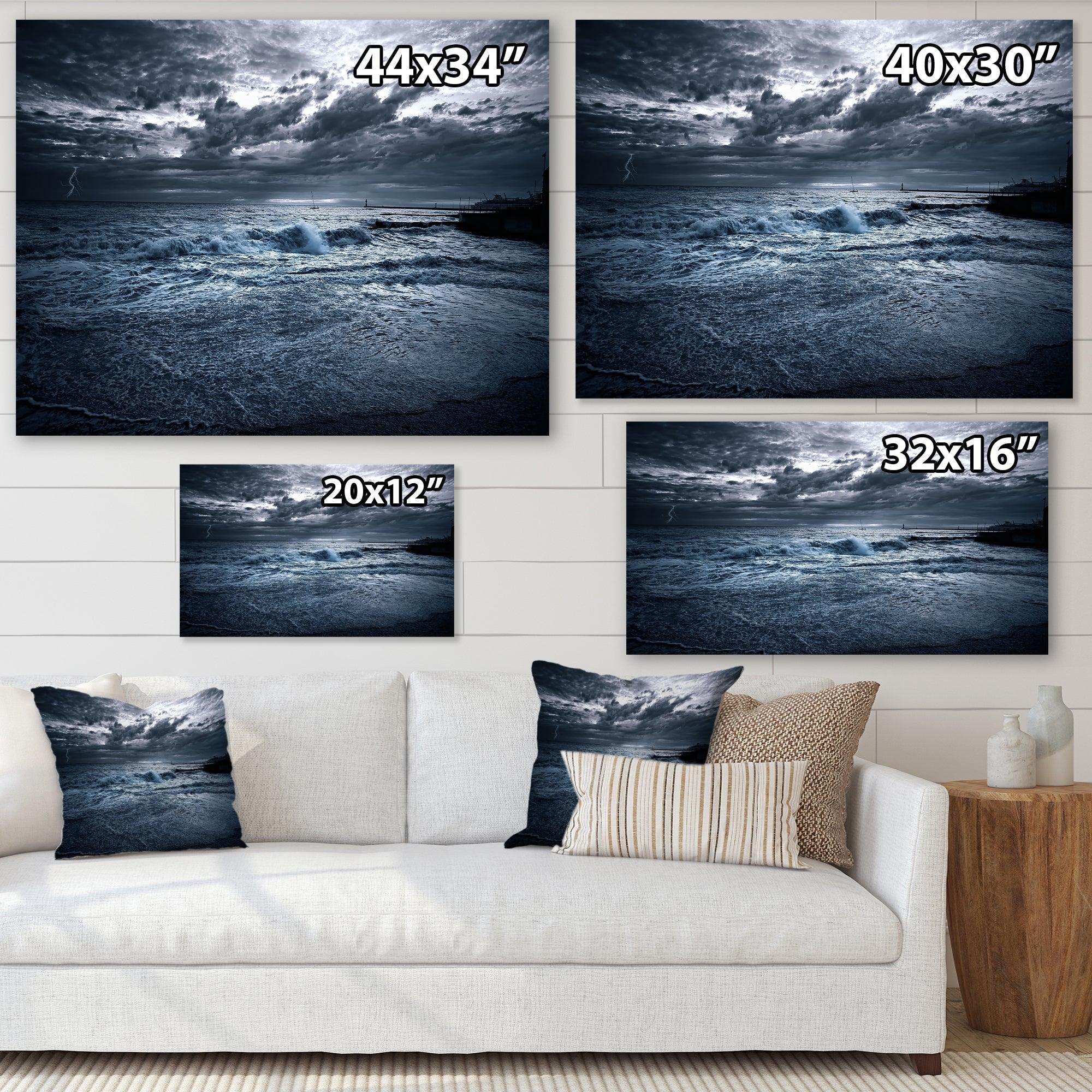 Sochi Sea Storm in Blue