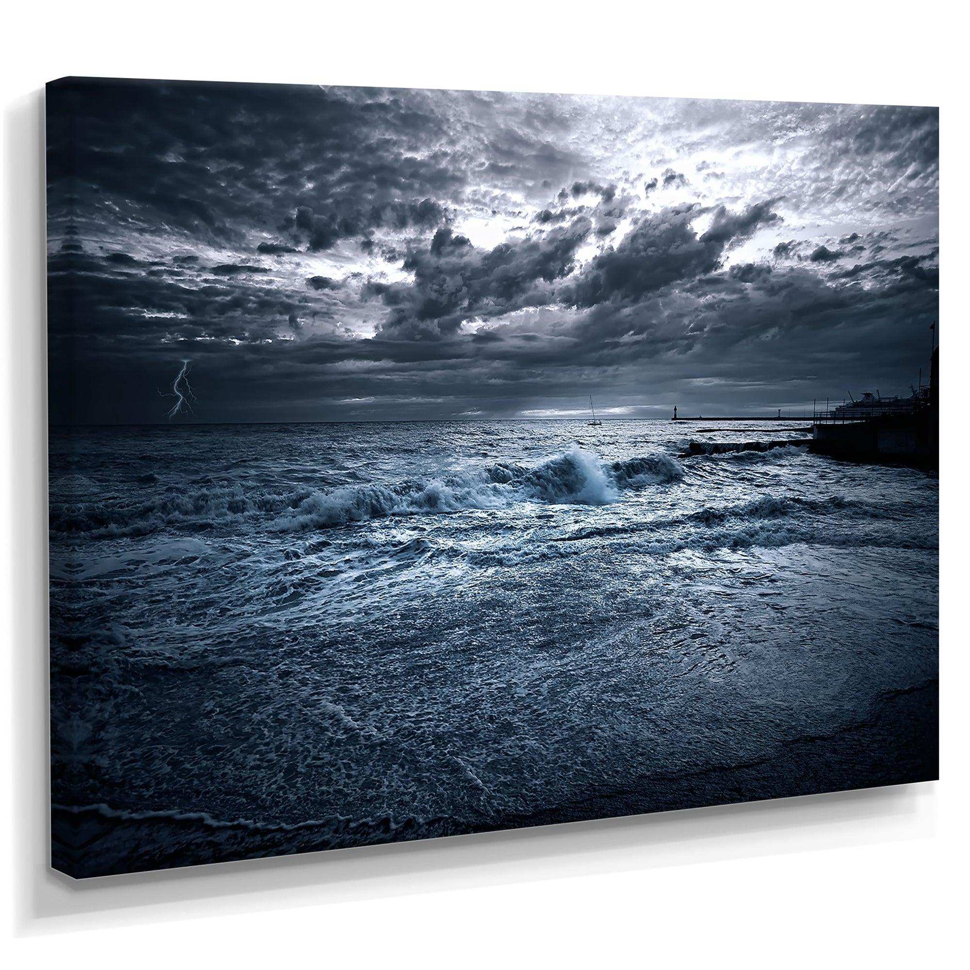 Sochi Sea Storm in Blue