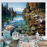 Lakeside Retreat I - Cottage Canvas Wall Art