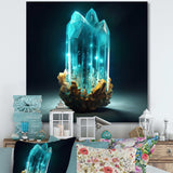 Turquoise Gold Vibrant Stones - Landscapes Canvas Wall Art