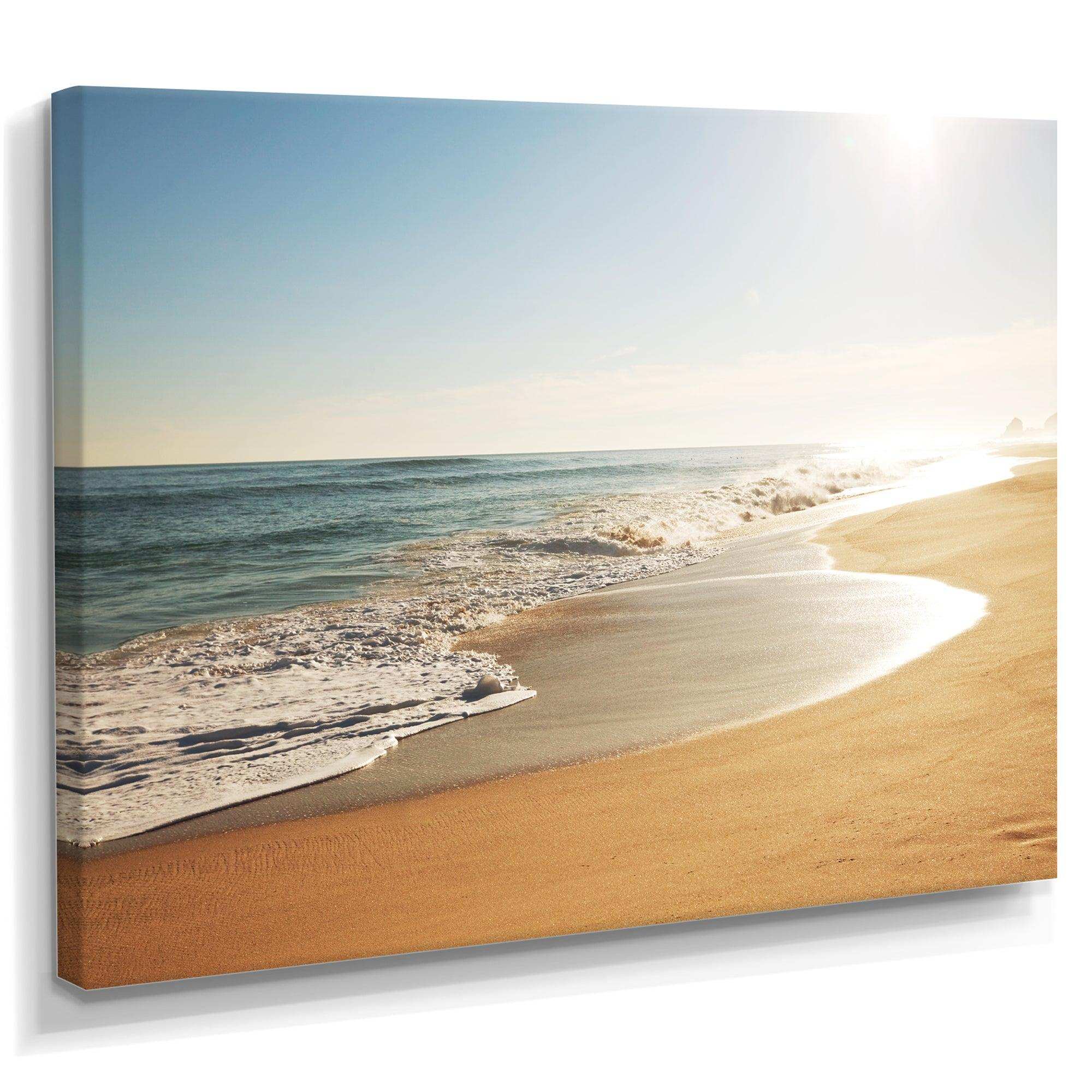 Wide Seashore with Crystal Waters