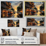 New Orleans Cityscape Comes Alive At Night I - Cityscapes Canvas Wall Art