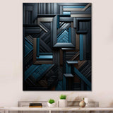 Onyx Opulence Vector - Abstract Canvas Wall Art