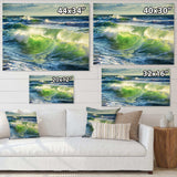 Sunrise and Shining Waves in Ocean