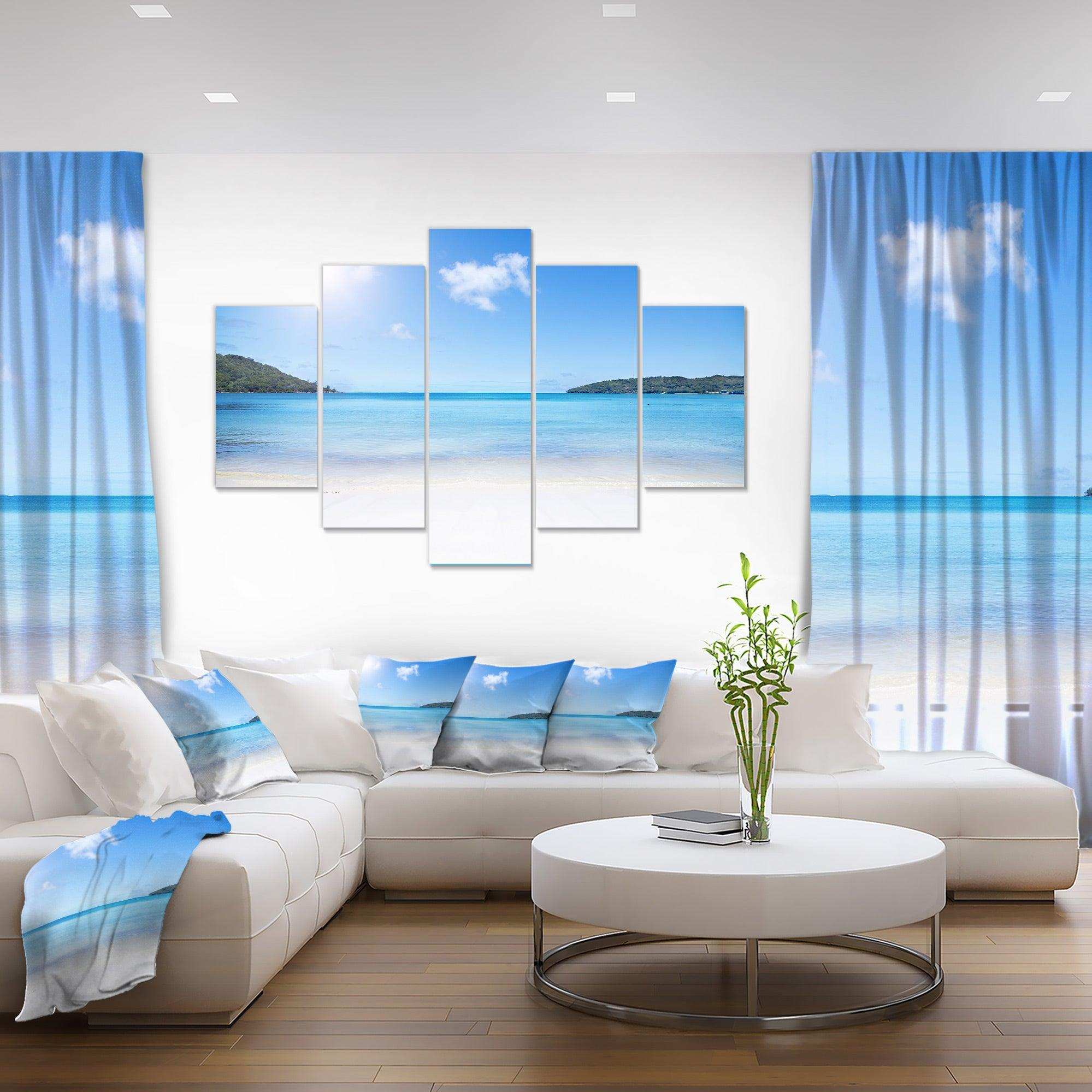 Calm Beach of Azure Indian Ocean Multi-Panels