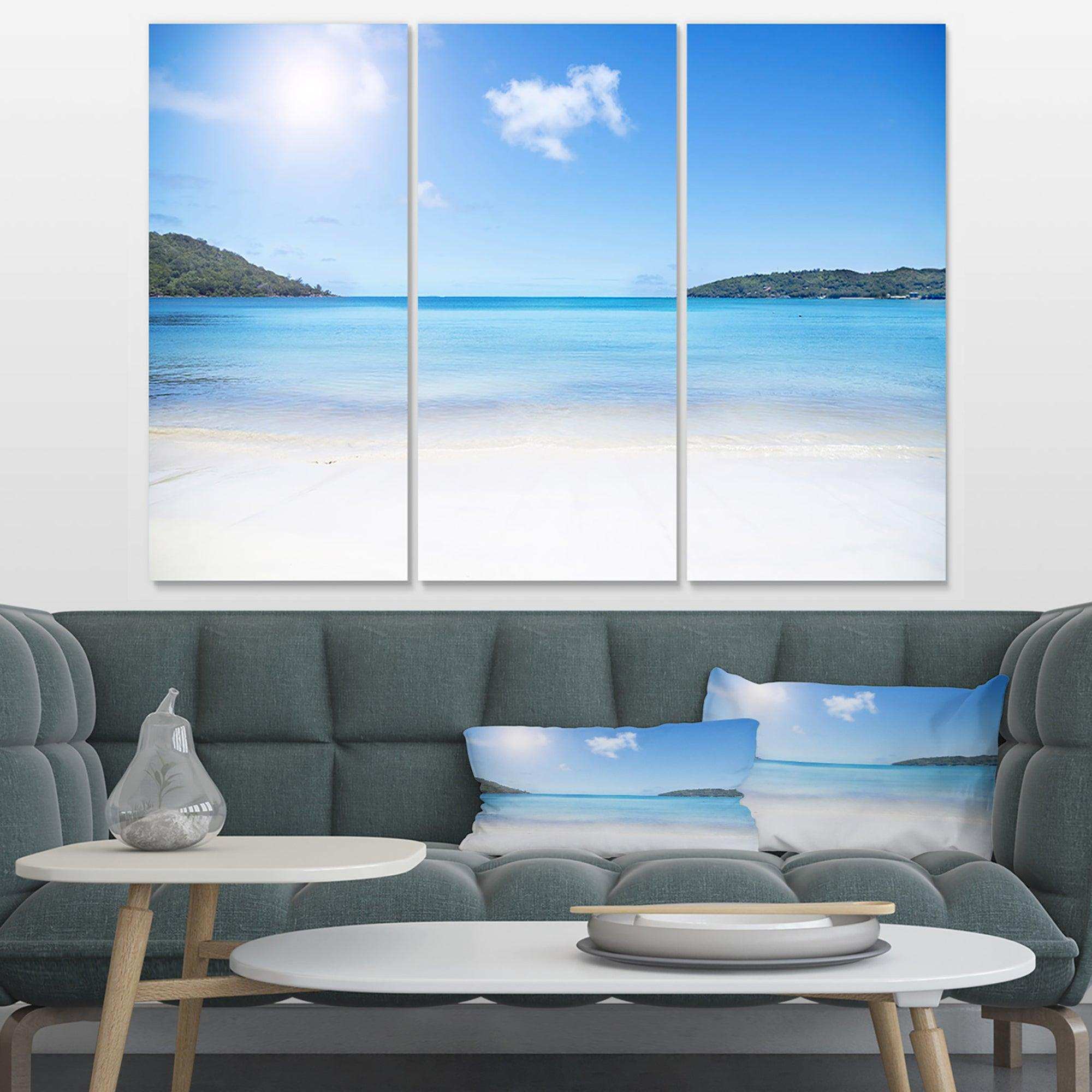 Calm Beach of Azure Indian Ocean Multi-Panels