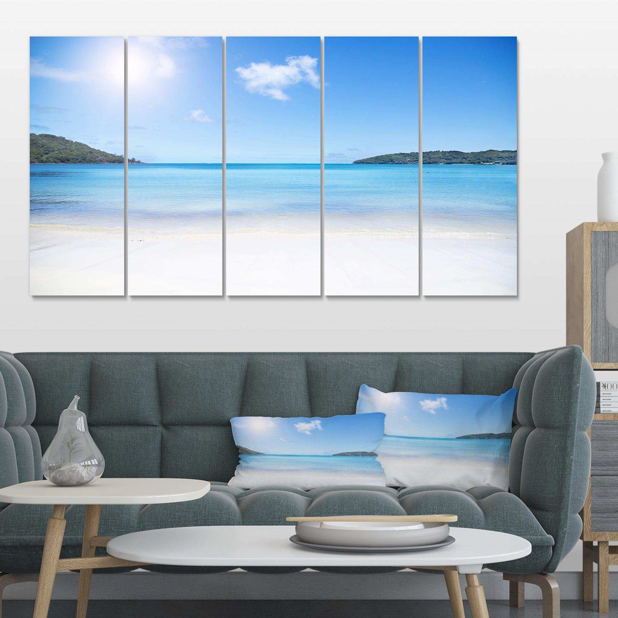 Calm Beach of Azure Indian Ocean Multi-Panels