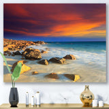 Beach with Stones on Foreground