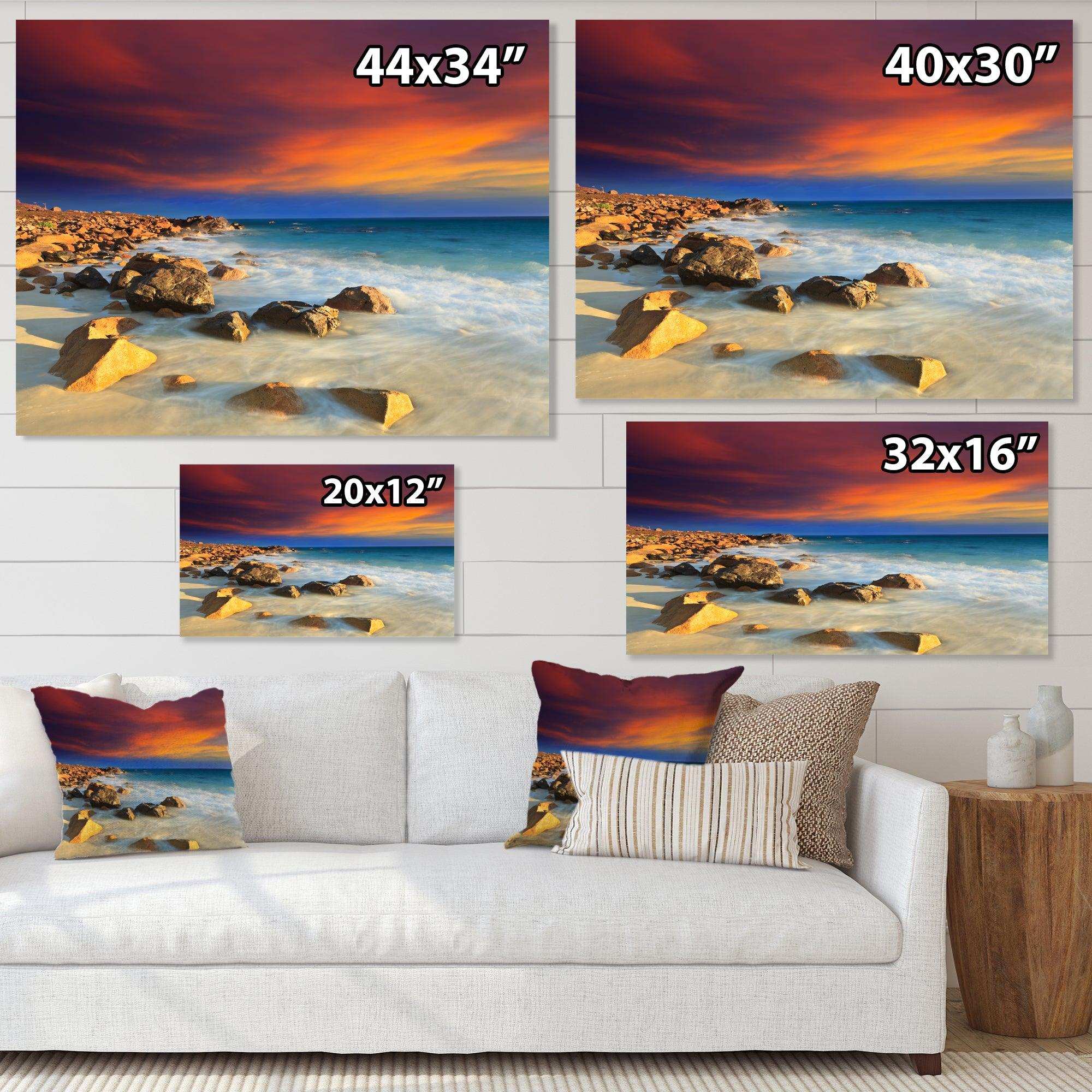 Beach with Stones on Foreground