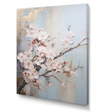 Minimalism Beige Cherry Blossom I - Floral Canvas Wall Art