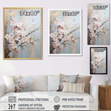 Minimalism Beige Cherry Blossom I - Floral Canvas Wall Art