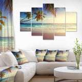 Typical Sunset on Seychelles Beach Multi-Panels