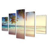 Typical Sunset on Seychelles Beach Multi-Panels