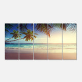 Typical Sunset on Seychelles Beach Multi-Panels